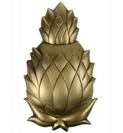 ##Antique Hardware## Open Box Sale Item 7 1/2 Inch Solid Brass Pineapple Door Knocker (Antique Brass Finish)