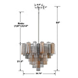 Antique Hardware Addis 12 Light Polished Chrome Chandelier Chandelier