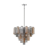 ##Antique Hardware## Addis 12 Light Polished Chrome Chandelier