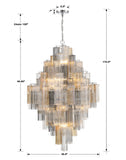 Antique Hardware Addis 20 Light Polished Chrome Chandelier Chandelier