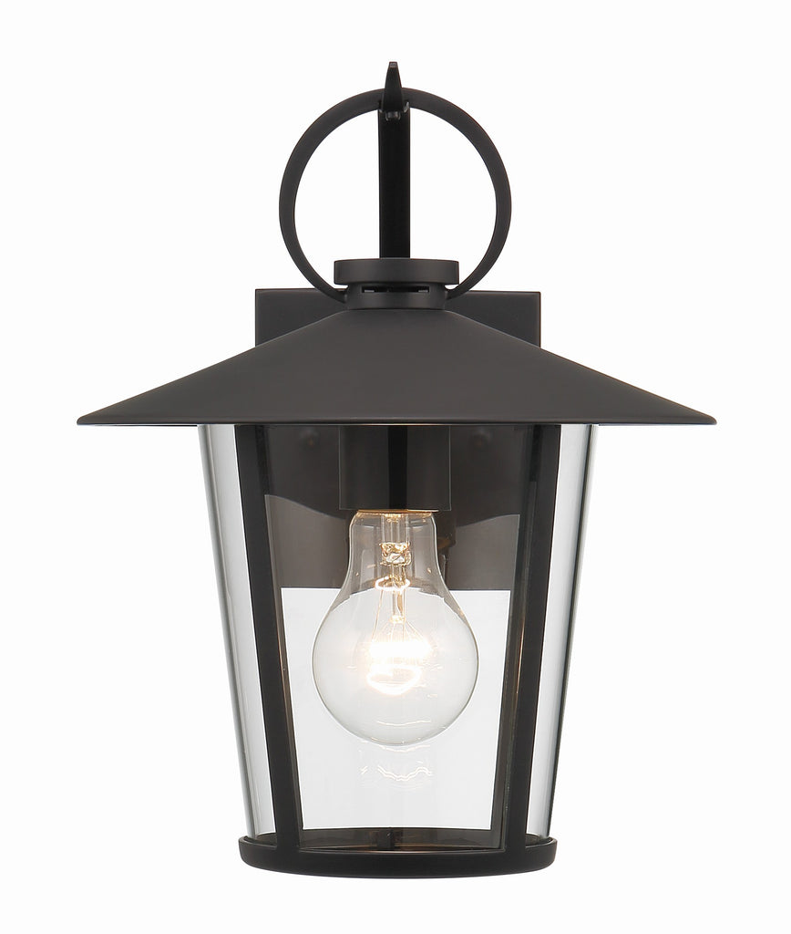 Antique Hardware Andover 1 Light Matte Black Outdoor Sconce Exterior