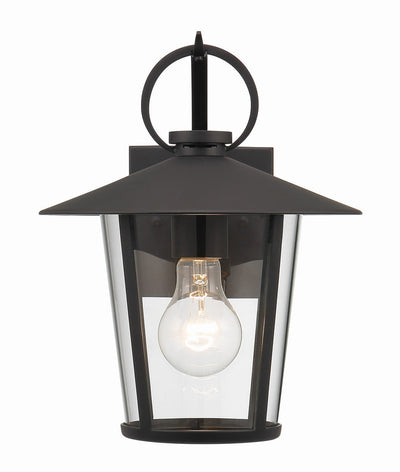 Antique Hardware Andover 1 Light Matte Black Outdoor Sconce Exterior