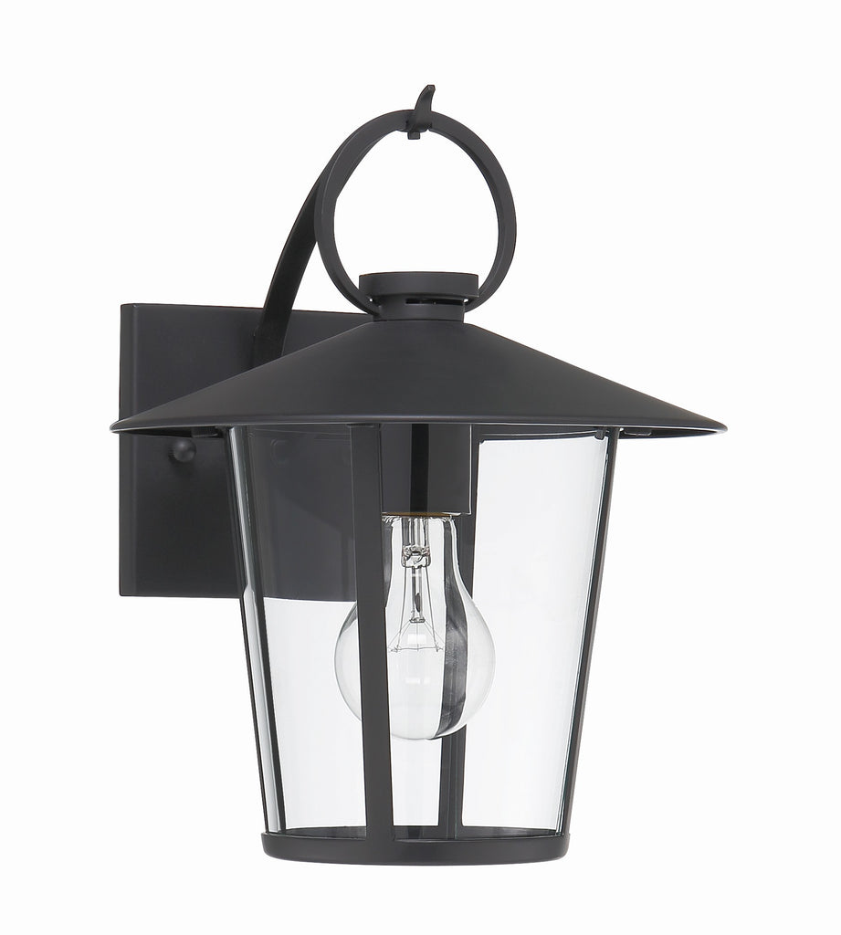 Antique Hardware Andover 1 Light Matte Black Outdoor Sconce Exterior