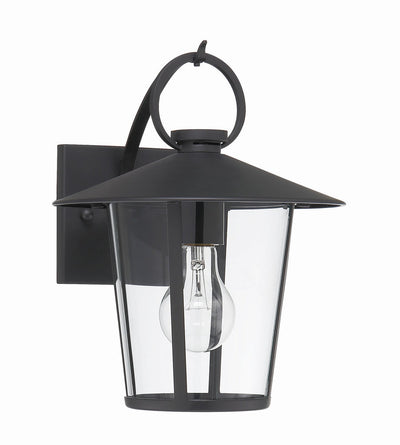 Antique Hardware Andover 1 Light Matte Black Outdoor Sconce Exterior