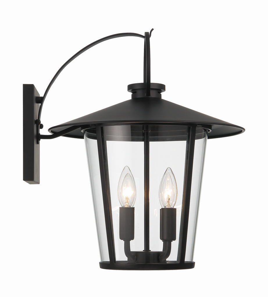 Antique Hardware Andover 4 Light Matte Black Outdoor Sconce Exterior