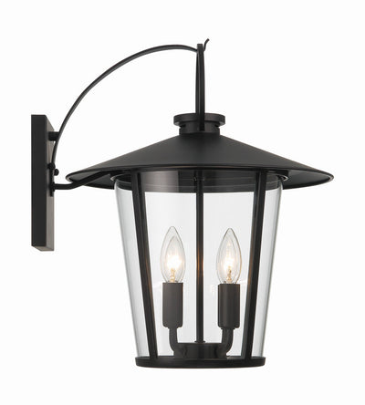 Antique Hardware Andover 4 Light Matte Black Outdoor Sconce Exterior