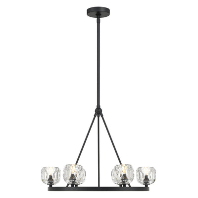 Antique Hardware Aragon 6 Light Matte Black Chandelier Chandelier