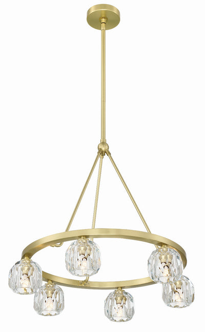 Antique Hardware Aragon 6 Light Soft Brass Chandelier Chandelier