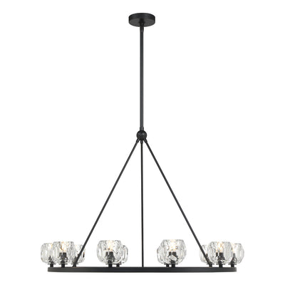 Antique Hardware Aragon 10 Light Matte Black Chandelier Chandelier