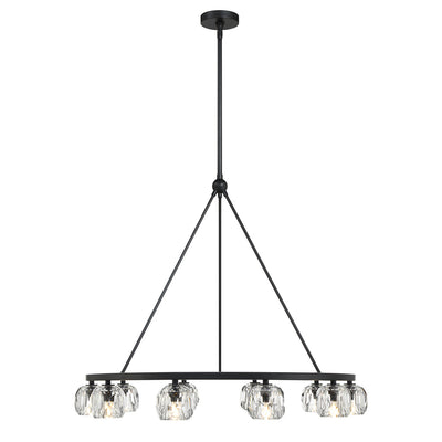 Antique Hardware Aragon 10 Light Matte Black Chandelier Chandelier