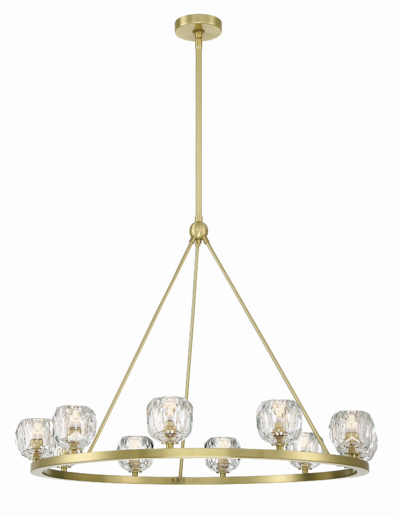 Antique Hardware Aragon 10 Light Soft Brass Chandelier Chandelier