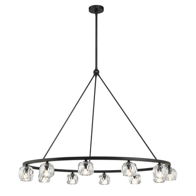 Antique Hardware Aragon 12 Light Matte Black Chandelier Chandelier