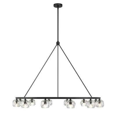 Antique Hardware Aragon 12 Light Matte Black Chandelier Chandelier