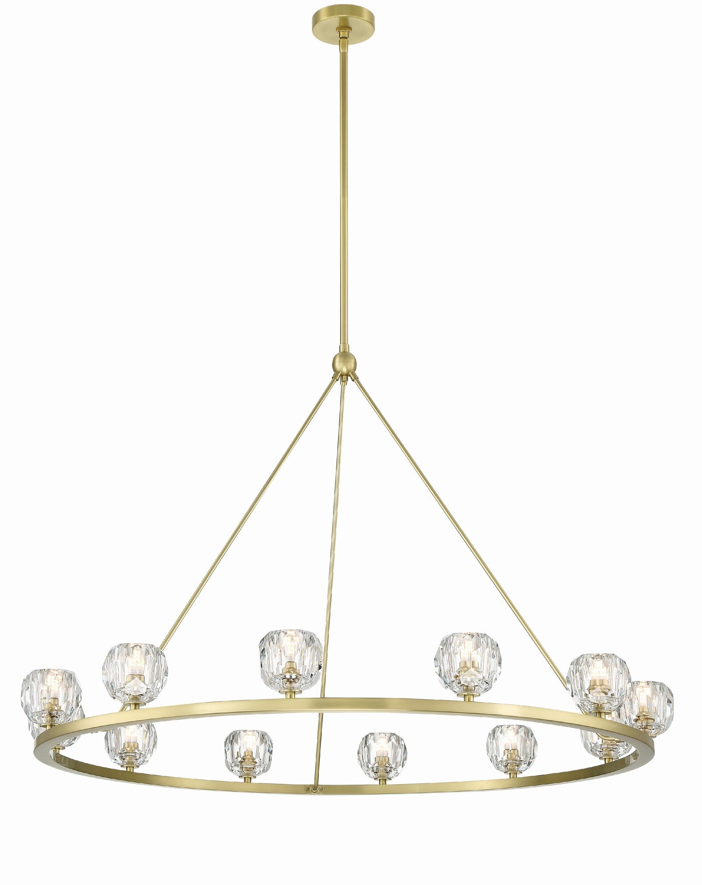 Antique Hardware Aragon 12 Light Soft Brass Chandelier Chandelier