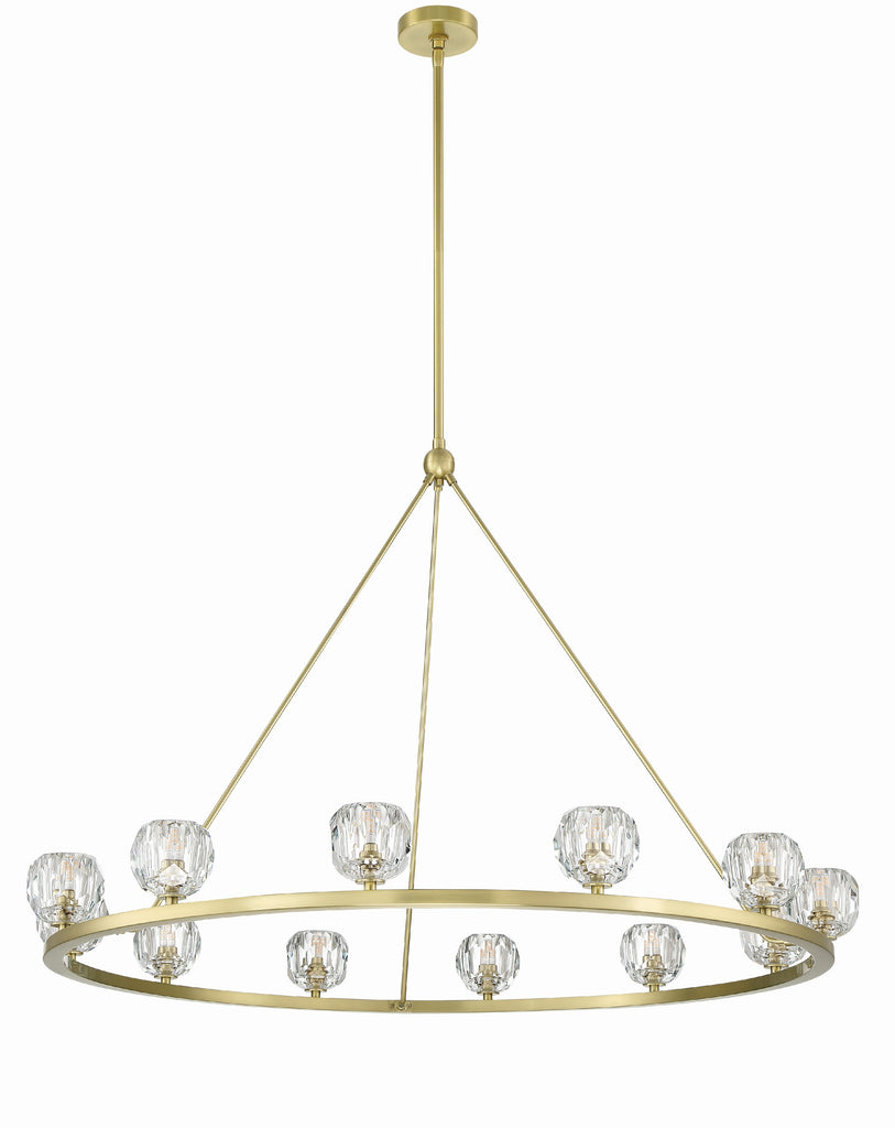 Antique Hardware Aragon 12 Light Soft Brass Chandelier Chandelier