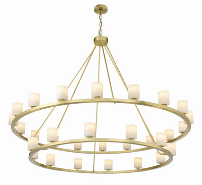 Antique Hardware Aragon 30 Light Soft Brass Chandelier Chandelier