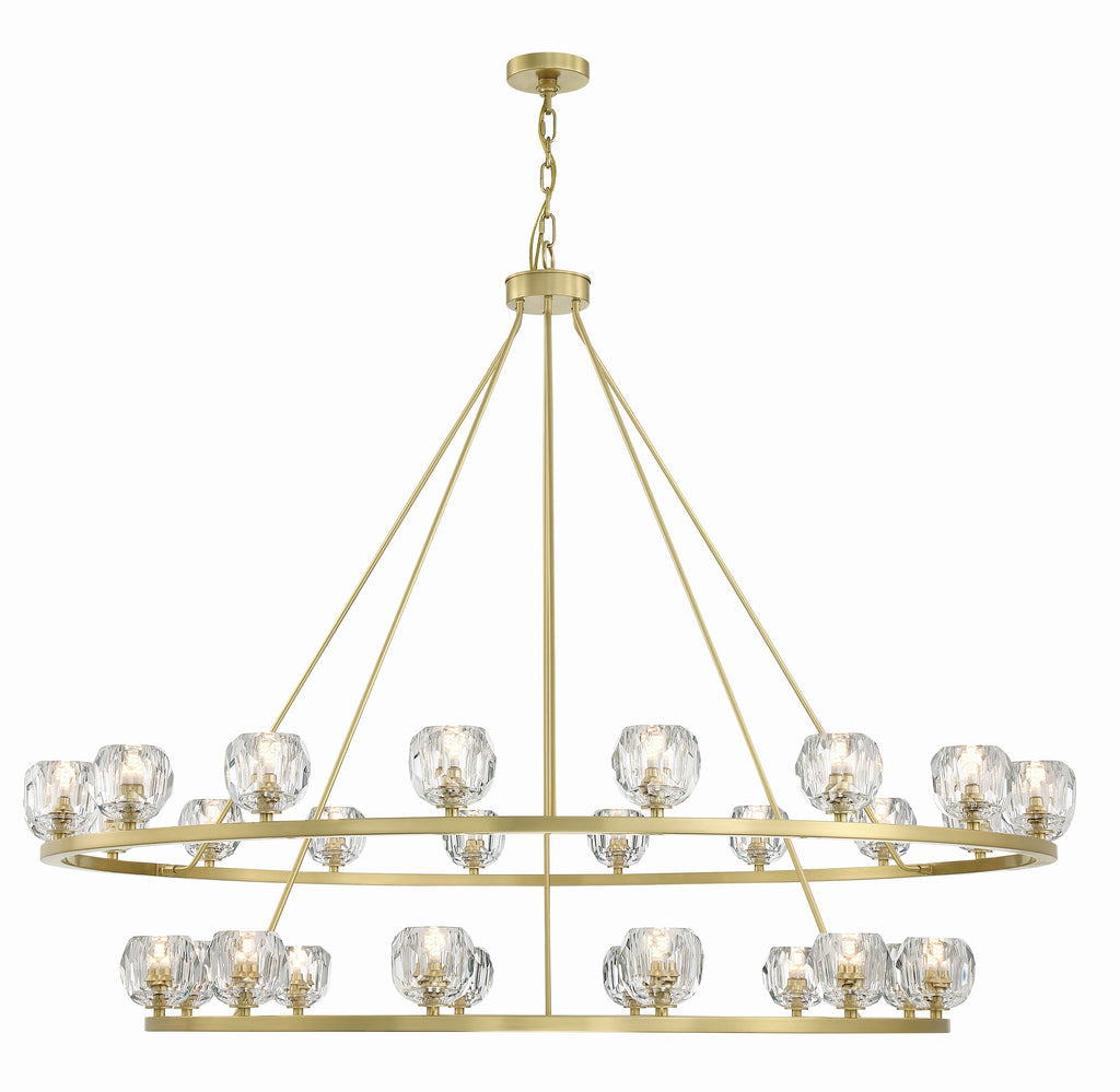 Antique Hardware Aragon 30 Light Soft Brass Chandelier Chandelier