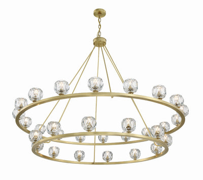 Antique Hardware Aragon 30 Light Soft Brass Chandelier Chandelier