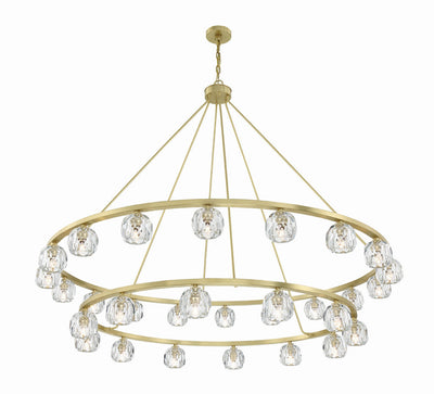 Antique Hardware Aragon 30 Light Soft Brass Chandelier Chandelier