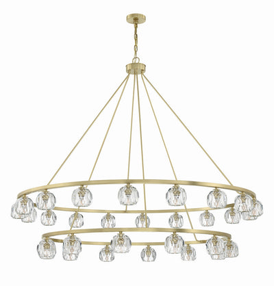 Antique Hardware Aragon 30 Light Soft Brass Chandelier Chandelier