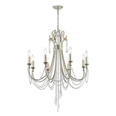 Antique Hardware Arcadia 8 Light Antique Silver Chandelier Chandelier