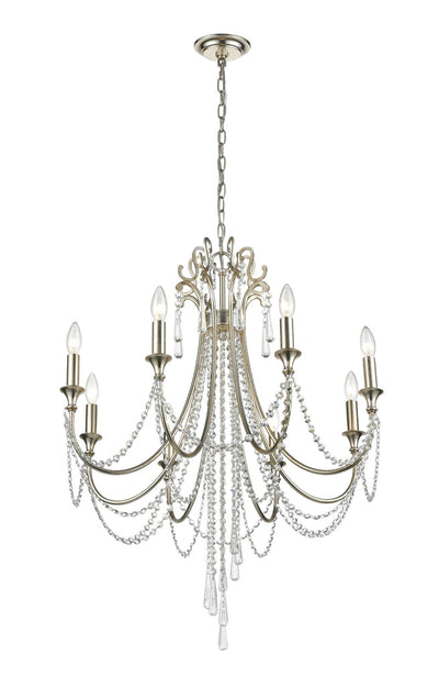 Antique Hardware Arcadia 8 Light Antique Silver Chandelier Chandelier