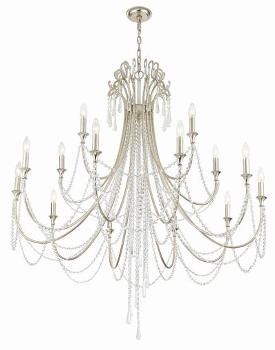 Antique Hardware Arcadia 15 Light Antique Silver Chandelier Chandelier