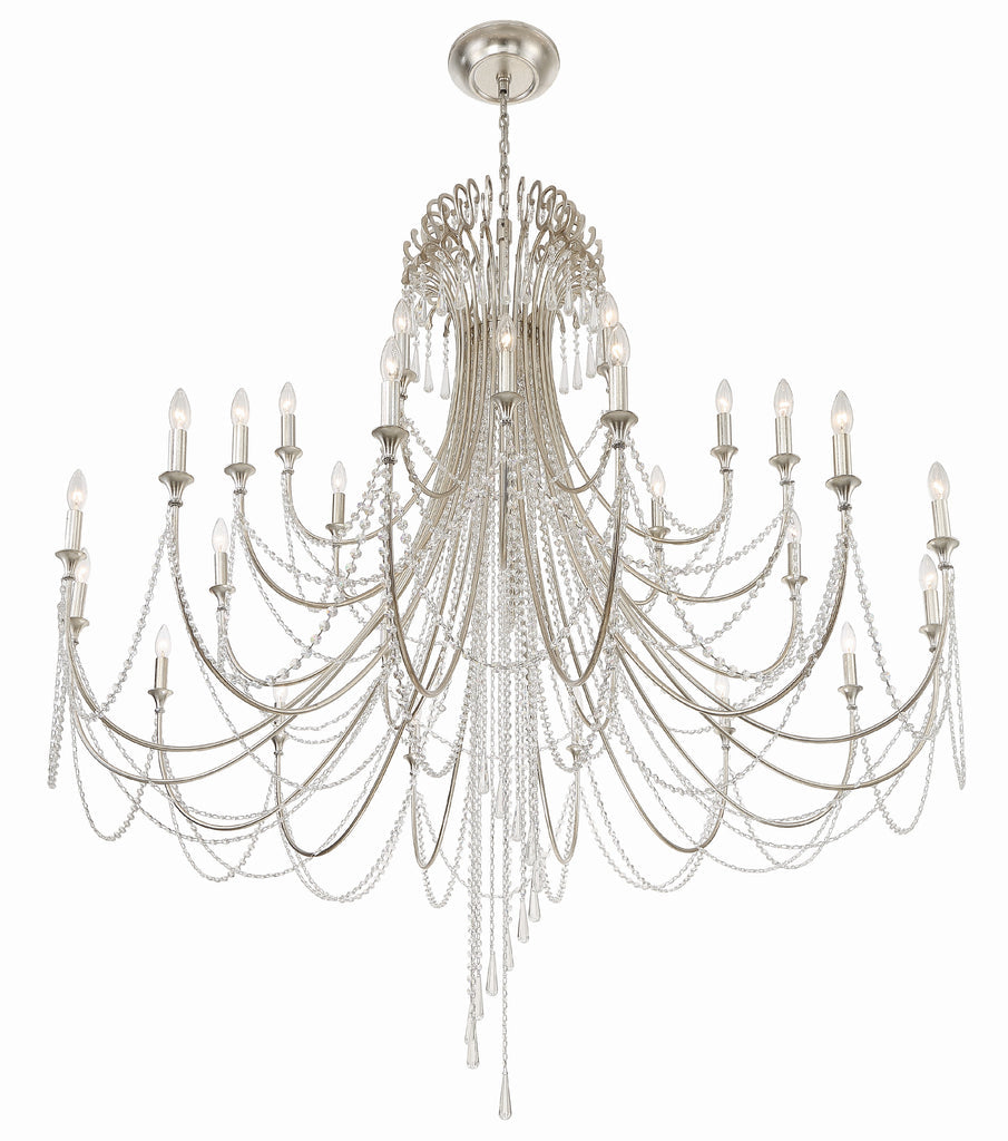 Antique Hardware Arcadia 28 Light Antique Silver Chandelier Chandelier