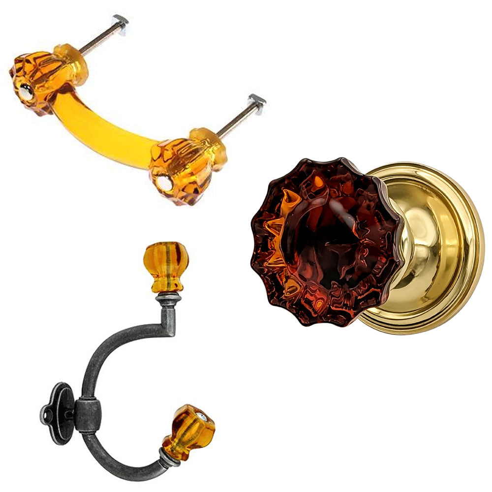 Traditional Amber Door Set (Several Finishes Available)