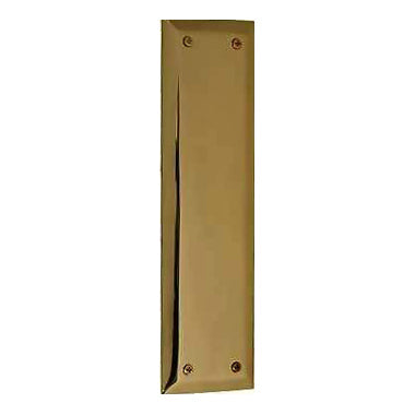 ##Antique Hardware## Open Box Sale Item 10 Inch Quaker Style Push Plate (Antique Brass Finish)