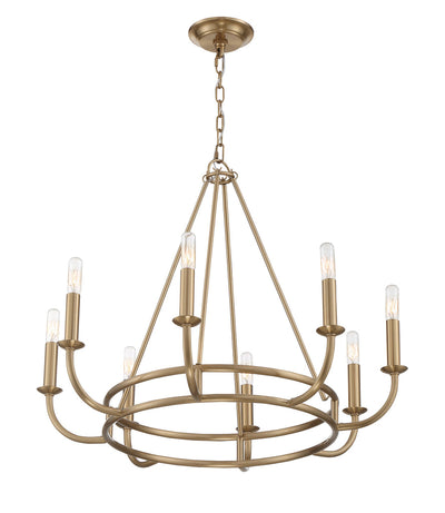 Antique Hardware Bailey 8 Light Aged Brass Chandelier Chandelier