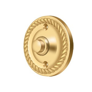 Antique Hardware 2 1/3 Inch Diameter Solid Brass Doorbell Button Hardware