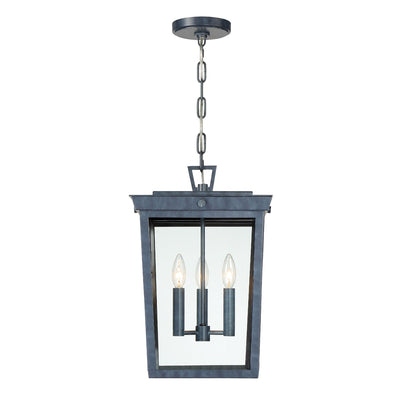 Antique Hardware Belmont 3 Light Graphite Outdoor Pendant Exterior