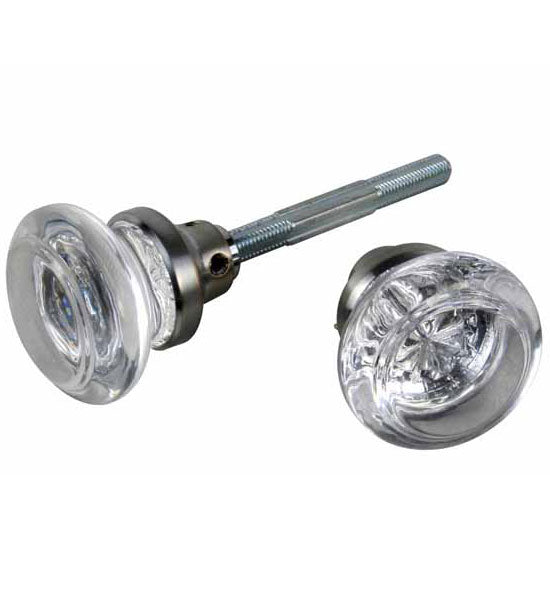 ##Antique Hardware## Discounted Sale Item Round Crystal Spare Door Knobs (Several Finishes Available)