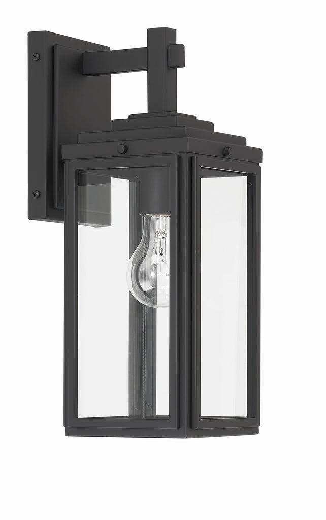 Antique Hardware Byron 1 Light Matte Black Outdoor Sconce Exterior