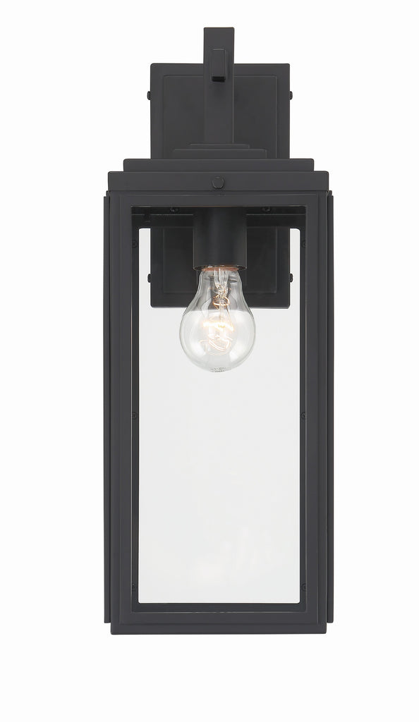 Antique Hardware Byron 1 Light Matte Black Outdoor Sconce Exterior