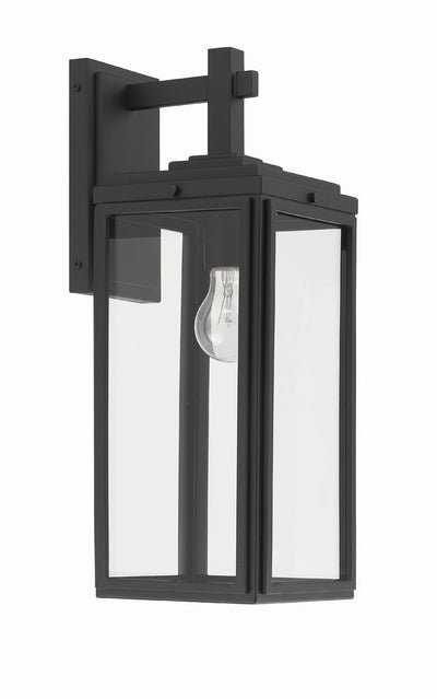 Antique Hardware Byron 1 Light Matte Black Outdoor Sconce Exterior