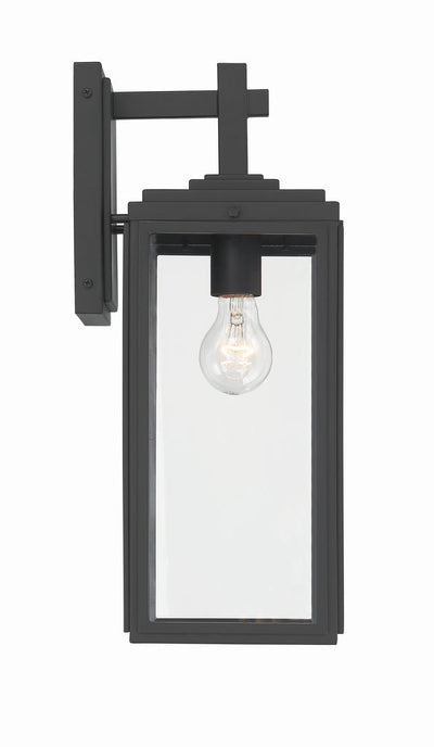 Antique Hardware Byron 1 Light Matte Black Outdoor Sconce Exterior