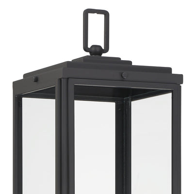 Antique Hardware Byron 3 Light Matte Black Outdoor Post Exterior