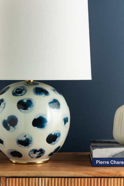 ##Antique Hardware## Blue Point Table Lamp