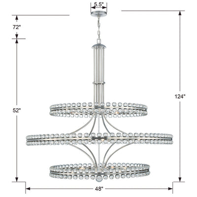 Antique Hardware Clover 24 Light Aged Brass Chandelier Chandelier