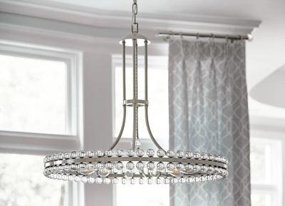 Antique Hardware Clover 12 Light Brushed Nickel Chandelier Chandelier