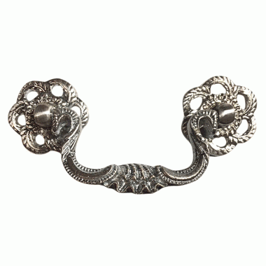 ##Antique Hardware## 4 1/2 Inch Overall (3 Inch C-C) Roped Victorian Bail Pull (Several Finishes Available)