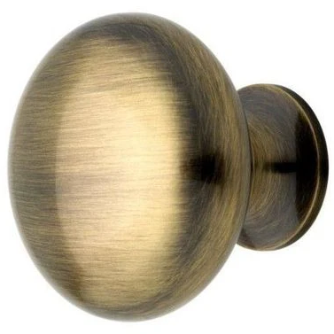 Antique Hardware 1 1/4 inch Round Brass Cabinet Knob 