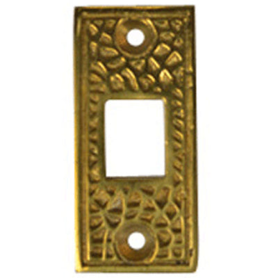 ##Antique Hardware## Solid Brass Craftsman Pocket Door Strike Plate