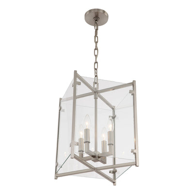 Antique Hardware Danbury 4 Light Brushed Nickel Mini Chandelier Chandelier