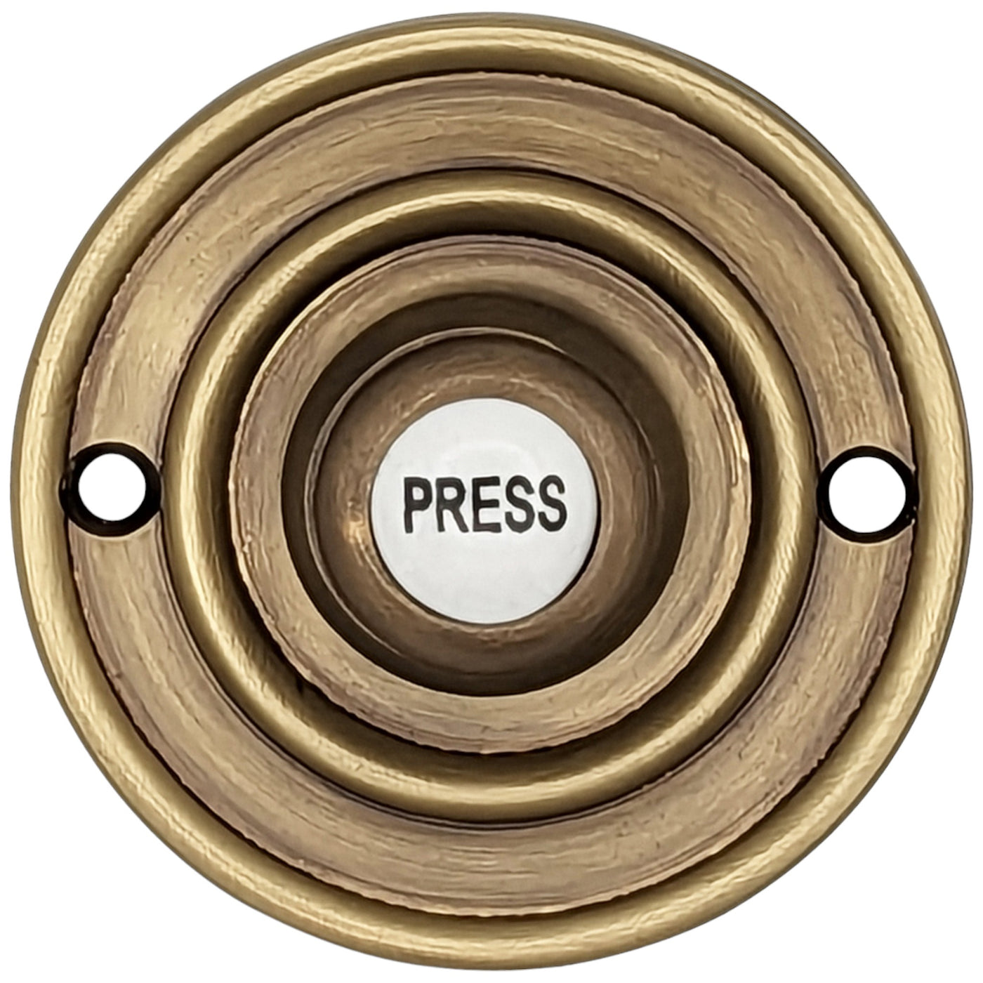 ##Antique Hardware## 2 1/3 Inch Solid Brass Porcelain "Press" Doorbell Button (Several Finishes Available)