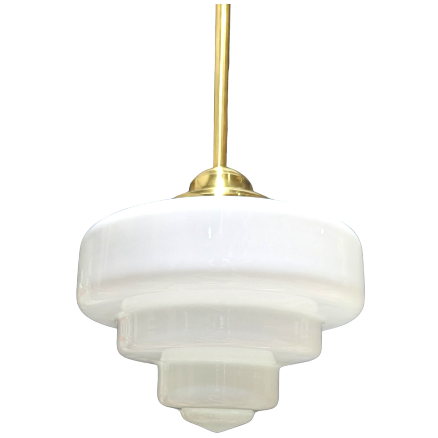 Antique Hardware 34 1/2 Inch Manhattan Skyscraper Nouveau Style Bar Light (Polished Brass Finish) 