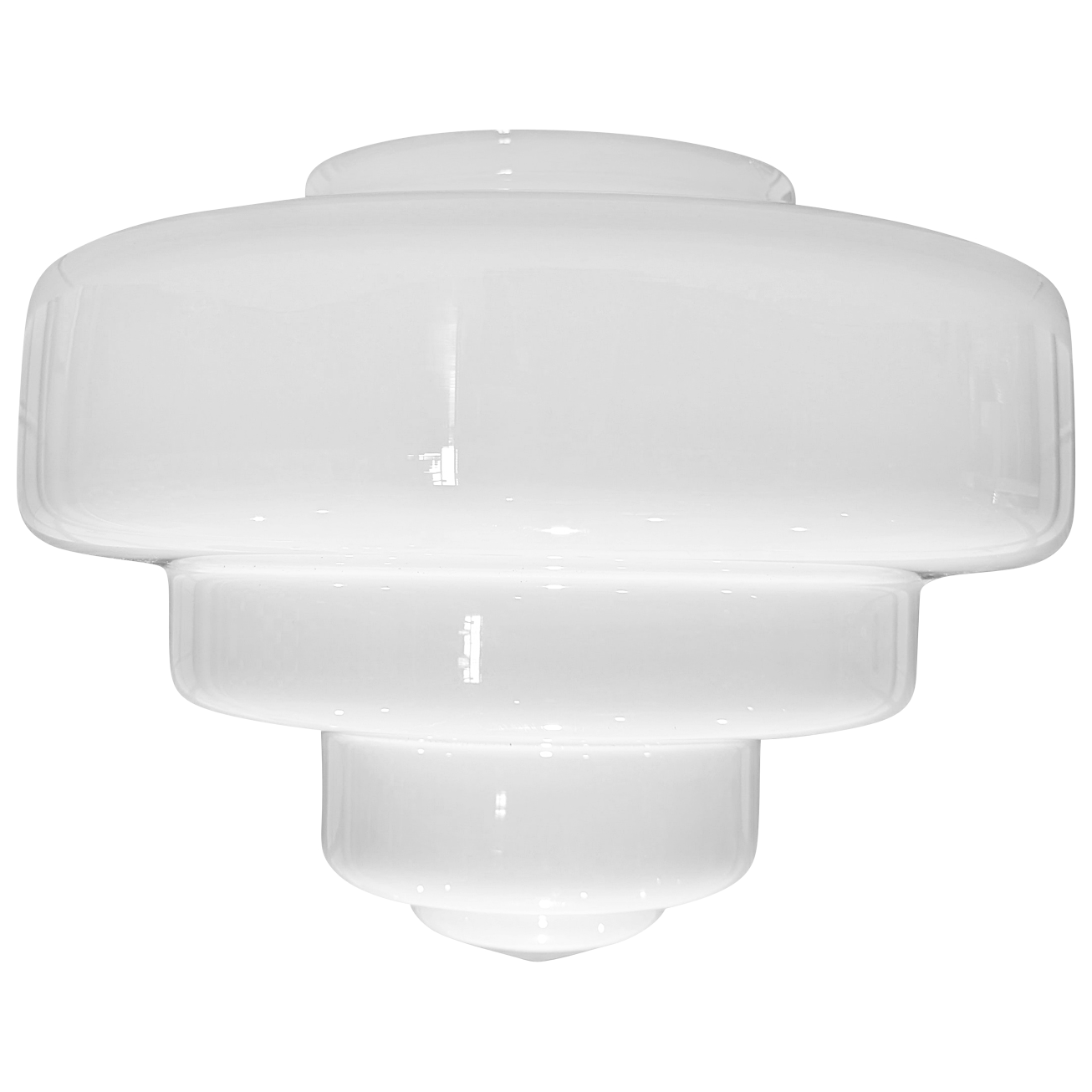 Antique Hardware 15 1/2 Inch Manhattan Skyscraper Nouveau Style Semi-Flush Mount Light (Brushed Nickel Finish) 