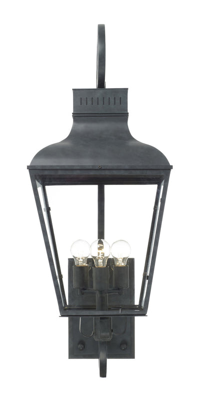 Antique Hardware Dumont 3 Light Graphite Outdoor Sconce Exterior